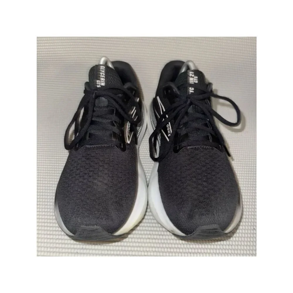 Brooks Glycerin GTS 21 Black Sneaker Running Athletic Gym Shoes Women’s Size 10